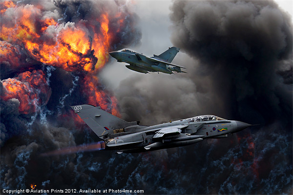 Tornado GR4 Attack Picture Board by Oxon Images