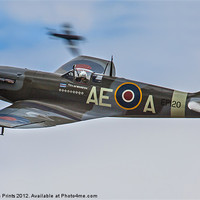 Buy canvas prints of Spitfire MkVB AE-A by Oxon Images