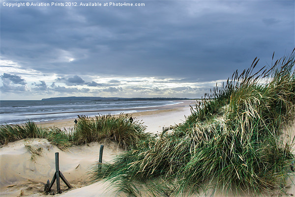 Camber Sands Beach Dunes Picture Board by Oxon Images