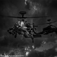 Buy canvas prints of Apache Storm Black and White by Oxon Images
