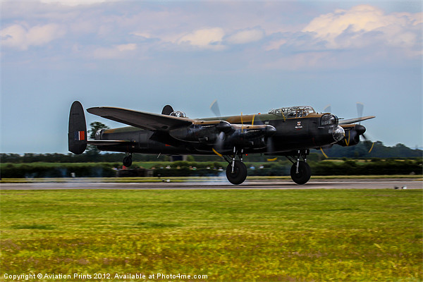 Lancaster Bomber City of Lincoln Picture Board by Oxon Images