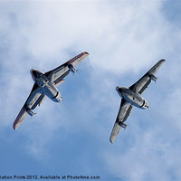 Buy canvas prints of Hawker Hunter Pair by Oxon Images