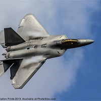 Buy canvas prints of F22 Raptor RIAT 2010 by Oxon Images