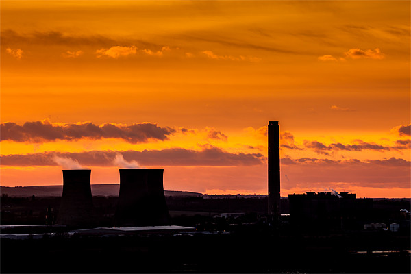 Didcot power station Sunset Picture Board by Oxon Images