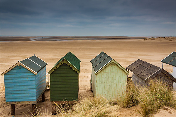 Beach Huts Wells next the sea Norfolk Picture Board by Oxon Images