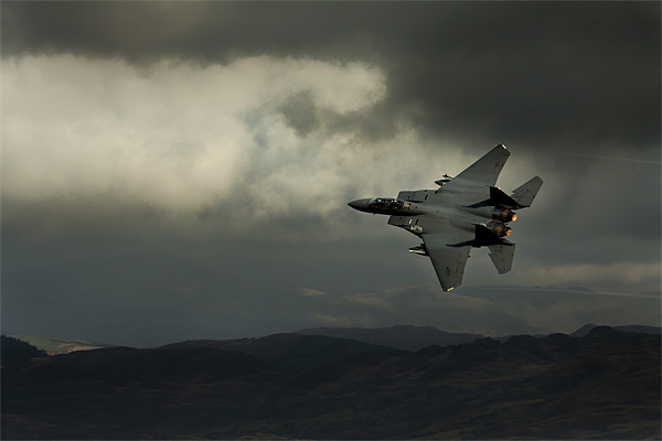 F15 in stormy sky Picture Board by Oxon Images