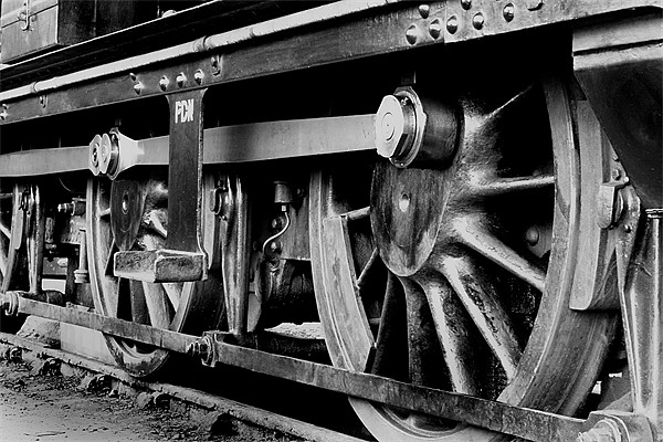 Steam Train Wheels Picture Board by Oxon Images
