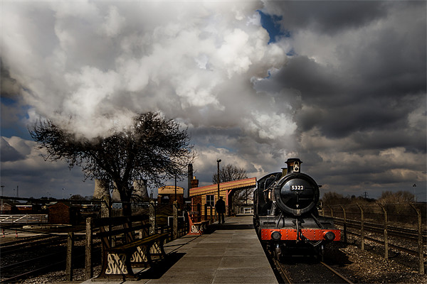 GWR Steam Train at Platform Picture Board by Oxon Images