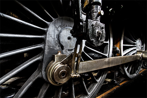 Steam Train Wheels Picture Board by Oxon Images