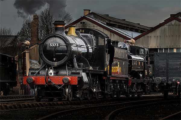 BR Steam train pannier Tank Picture Board by Oxon Images