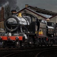 Buy canvas prints of BR Steam train pannier Tank by Oxon Images