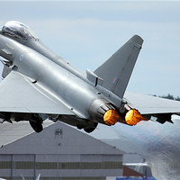 Buy canvas prints of Tarnish 5 Eurofighter Typhoon by Oxon Images