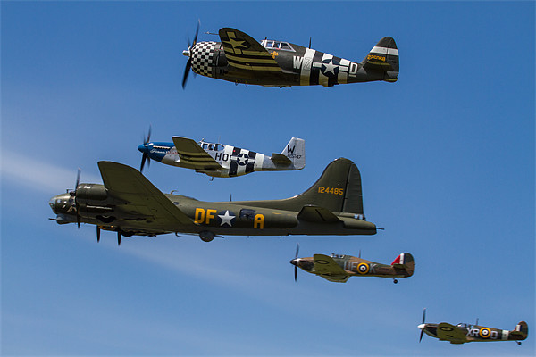 Eagle Squadron and Sally B Picture Board by Oxon Images