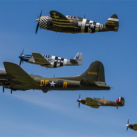 Buy canvas prints of Eagle Squadron and Sally B by Oxon Images