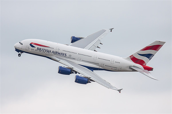 British Airways Airbus A380 Picture Board by Oxon Images