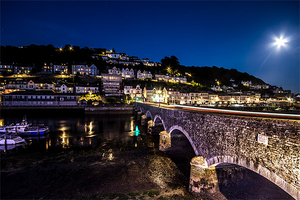 Looe Harbour bridge Picture Board by Oxon Images