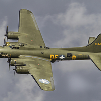 Buy canvas prints of B17 Sally B Duxford by Oxon Images