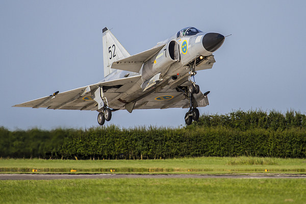 SAAB Viggen Landing Picture Board by Oxon Images