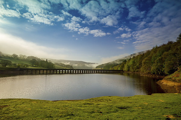 Ladybower reservoir Peak District Picture Board by Oxon Images
