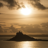 Buy canvas prints of St. Michaels Mount Cornwall by Oxon Images