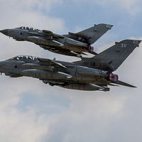 Buy canvas prints of 15 Squadron Tornado GR4 pair by Oxon Images