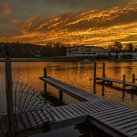 Buy canvas prints of Henley Sunrise by Oxon Images