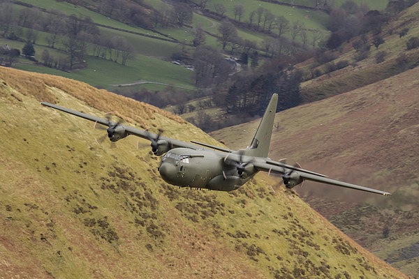 RAF Hercules low level sortie Picture Board by Oxon Images