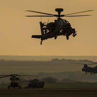 Buy canvas prints of Apache Chinook Merlin by Oxon Images