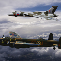 Buy canvas prints of Avro Duo by Oxon Images
