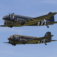 Buy canvas prints of Dakota display at Duxford by Oxon Images