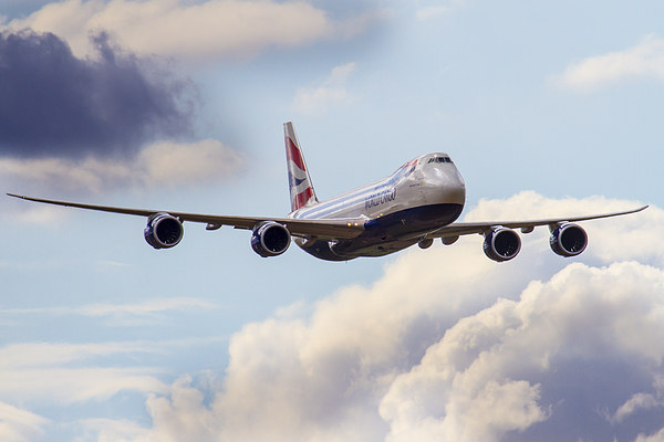 British Airways World Cargo 747 Picture Board by Oxon Images