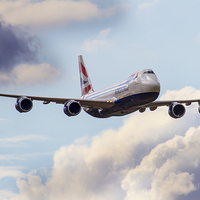 Buy canvas prints of British Airways World Cargo 747 by Oxon Images