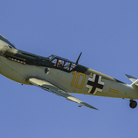 Buy canvas prints of Messerschmit Bf109 Hispano Buchon by Oxon Images