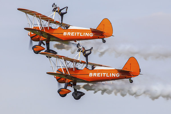 Breitling Wing Walkers Abingdon 2014 Picture Board by Oxon Images