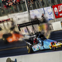 Buy canvas prints of Top Fuel drag race by Oxon Images
