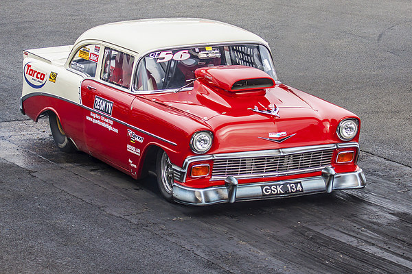 Chevrolet Bel Air Drag Racer Picture Board by Oxon Images