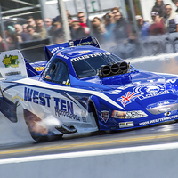 Buy canvas prints of West Ten Funny Car by Oxon Images