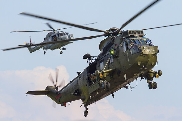  Royal Navy Sea King and Lynx Picture Board by Oxon Images