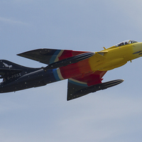 Buy canvas prints of  Miss Demeanour flying at Yeovilton by Oxon Images