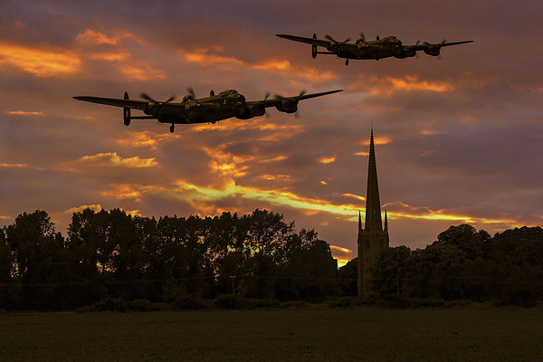 Lancs over Lincolnshire Picture Board by Oxon Images