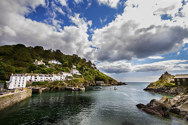  Polperro Harbour Cornwall Picture Board by Oxon Images