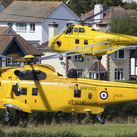 Buy canvas prints of  Sea King and Westland Whirlwind by Oxon Images
