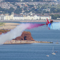 Buy canvas prints of RAF Red Arrows at Dawlish by Oxon Images