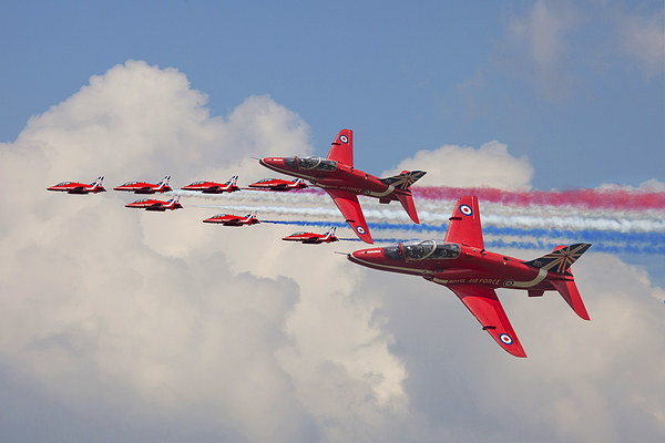  Red Arrows 50th anniversary Picture Board by Oxon Images