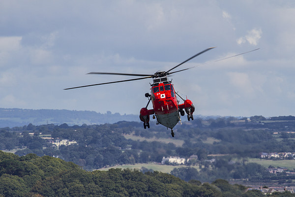  Royal Navy Sea King rescue Picture Board by Oxon Images