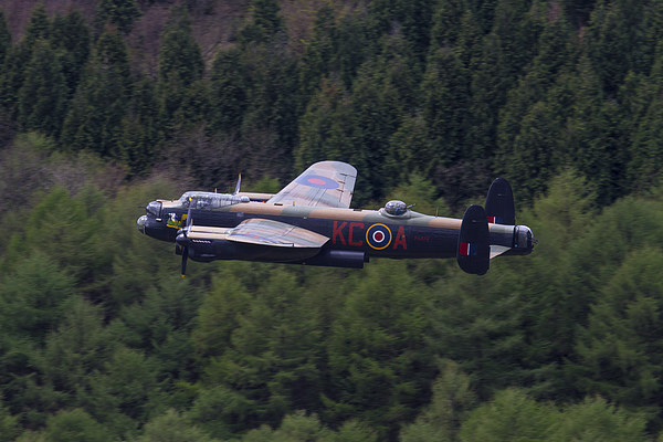  Lancaster Bomber over Derwent Picture Board by Oxon Images