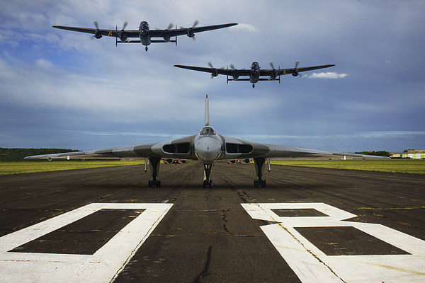  Avro trio flypast Picture Board by Oxon Images