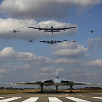 Buy canvas prints of  Vulcan and the BBMF by Oxon Images