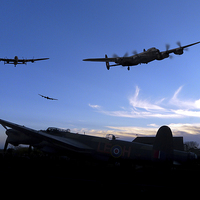 Buy canvas prints of Dambusters outbound by Oxon Images