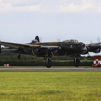 Buy canvas prints of Lancasters return to base by Oxon Images